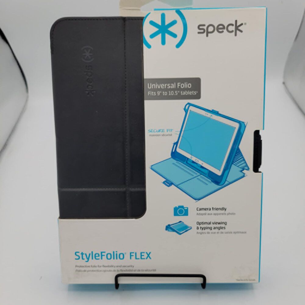 Speck StyleFolio FLEX Case Universal Folio for 9- 10.5" Tablets Black NEW